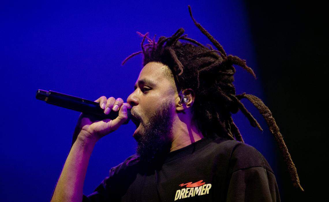 J. Cole headlines the Dreamville Festival in Raleigh in 2023. The fourth festival, curated by the Fayetteville-raised rapper, is April 6-7 at Dix Park.