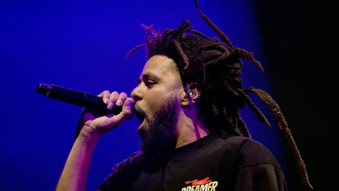 J. Cole headlines the Dreamville Festival in Raleigh, N.C., Sunday, April 2, 2023.