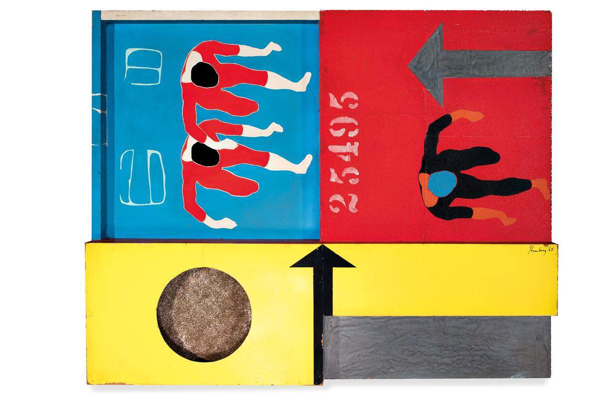 Felipe Ehrenberg, “Caja no. 25495 (Box no. 25495),” 1968. Acrylic on wooden box with marbles, 39.37 x 31.49 x 4.33 inches. Collection of the Museo Universitario Arte Contemporáneo (MUAC) de la Universidad Nacional Autónoma de México (UNAM), Mexico City.