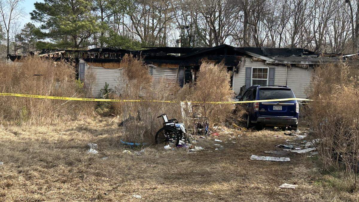 Two men died in their burning home on Red Oak Drive in Johnston County on Christmas morning.