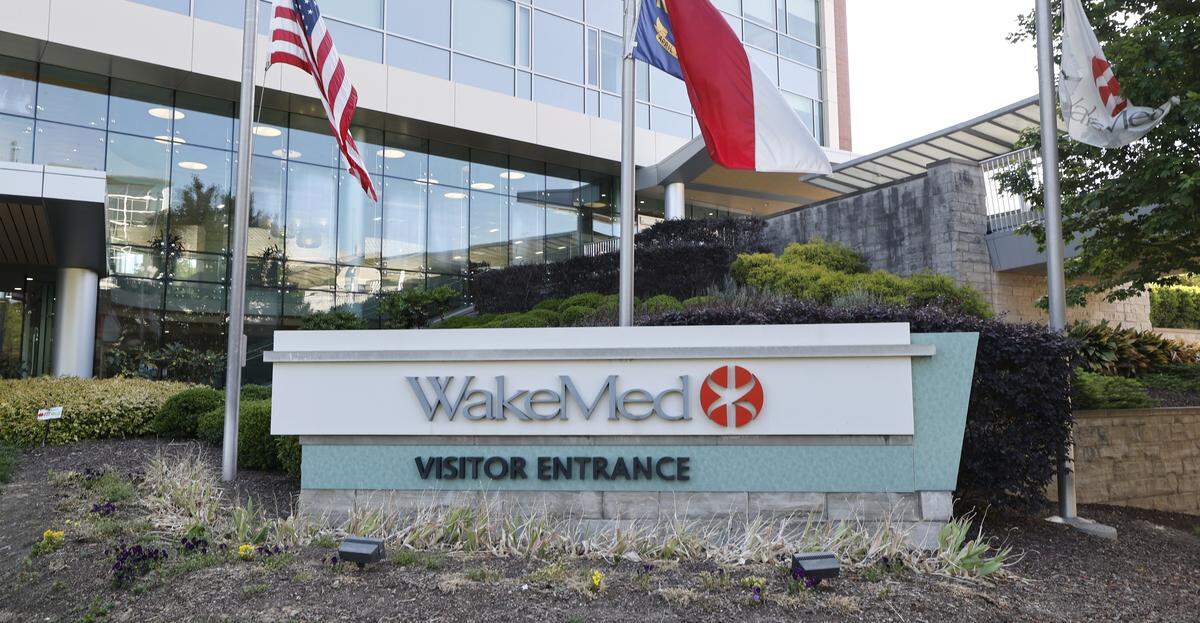 WakeMed Raleigh campus in Raleigh, N.C., photographed Tuesday, May 5, 2026.