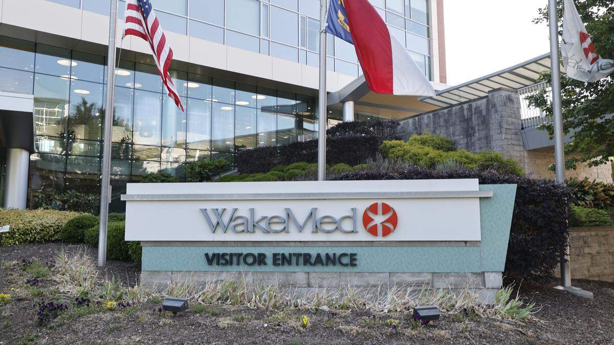 WakeMed Raleigh campus photographed May 5, 2026.
