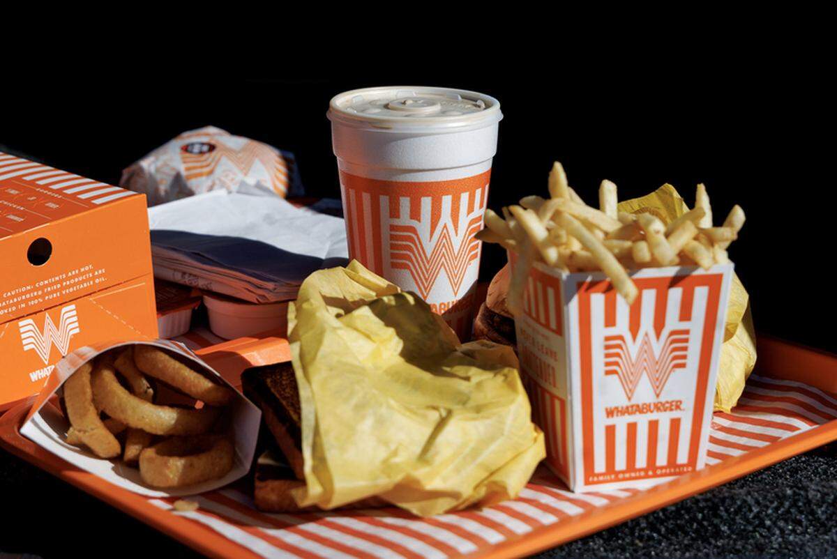 Trays of food from Whataburger are pictured in Mebane, N.C. on Monday, Dec. 15, 2025.
