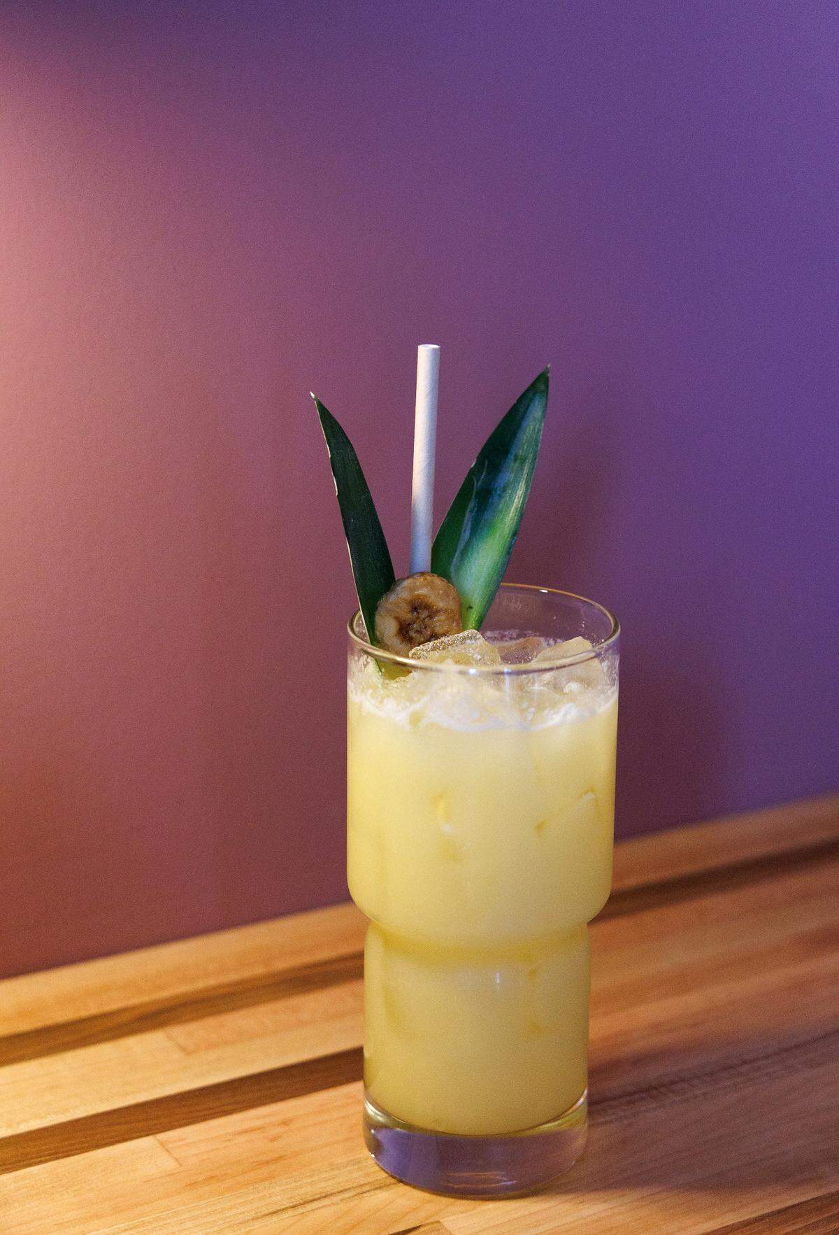 A Painkiller drink is photographed at Peyote, a walk-up bar connected to Mala Pata, on Wednesday, May 7, 2025, in Raleigh, N.C.. Mala Pata and Peyote plan to open in Raleigh’s Gateway Plaza on May 14.