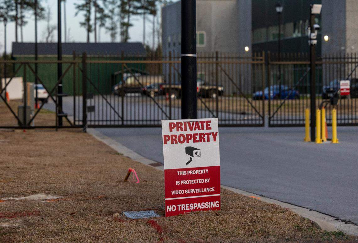 Outside the studio of Jimmy Donaldson, better know as MrBeast, in North Greeville, NC.