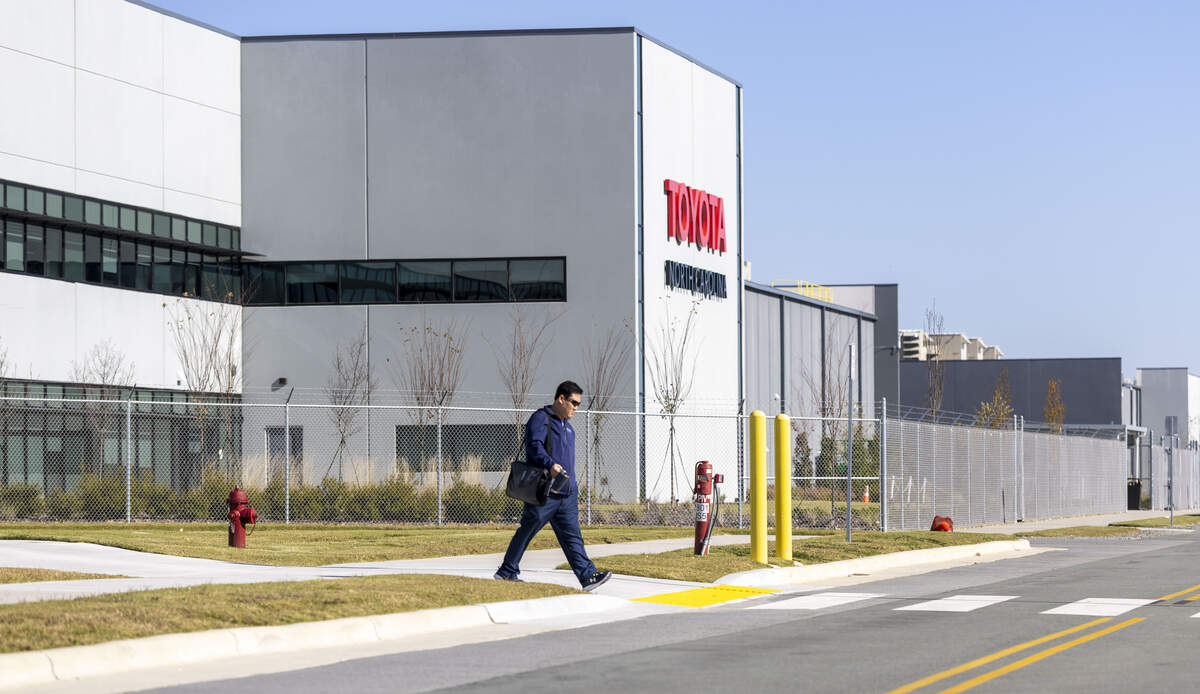 Building 803 on Toyota’s $13.9 billion battery plant campus in Liberty, N.C., photographed on Wednesday, November 12, 2025.