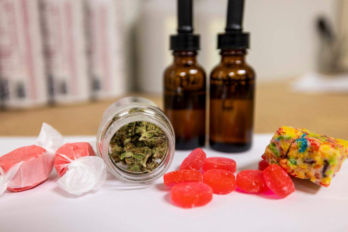 Examples of typical cannabis products tested by Delta 9 Analytics in Raleigh. The lab specializes in the analysis of industrial hemp, cannabis and cannabinoid-derived products.