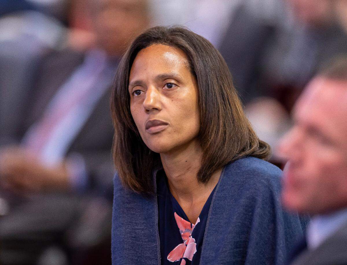 Senate Democratic Leader Sydney Batch of Wake County, listens to debate on the Senate Floor on Thursday, June 19, 2025 in Raleigh, N.C.