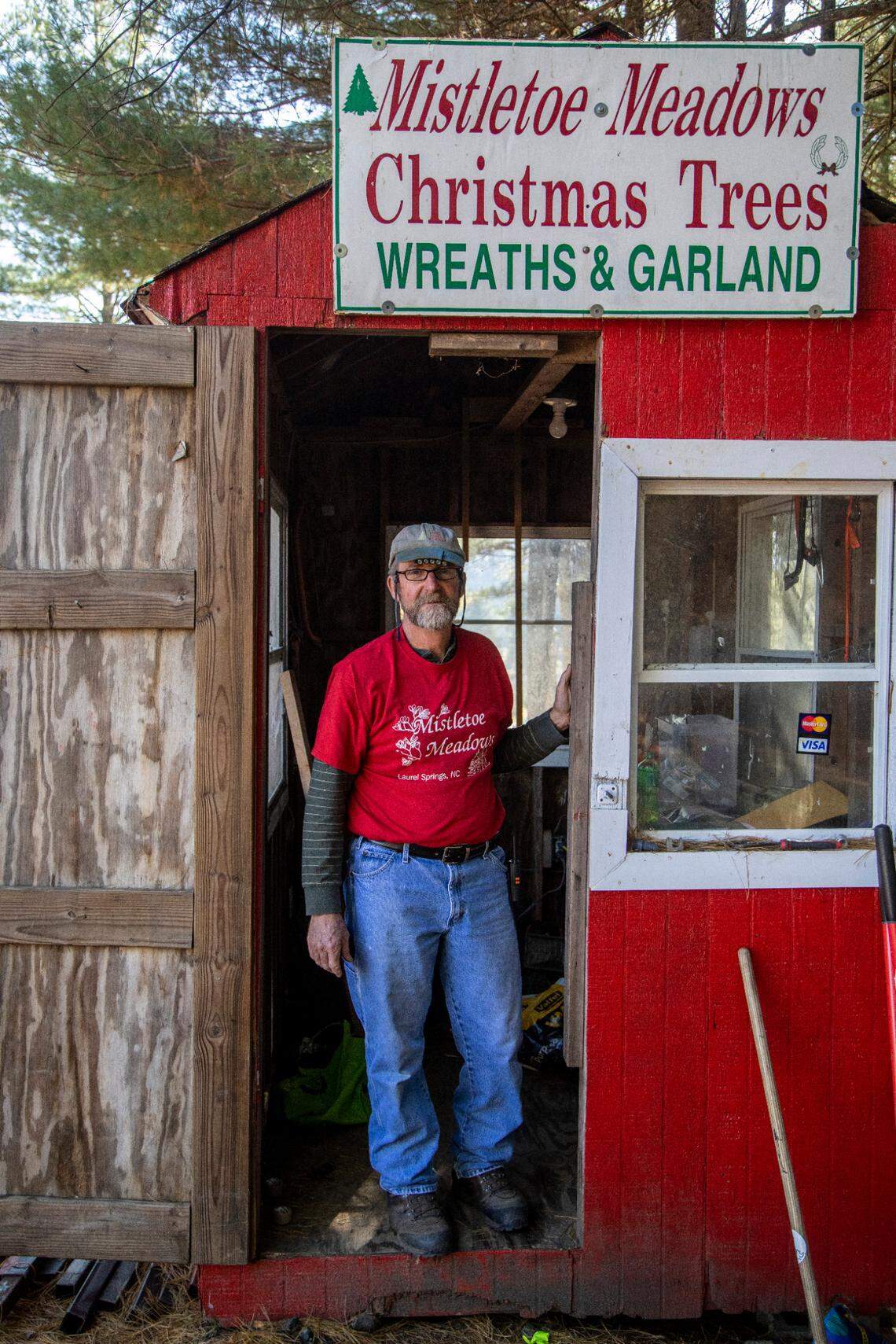 Joe Freemn is the owner of Mistletoe Meadows Christmas Trees in Laurel Springs. North Carolina growers will produce between 5.5 million and 6.5 million Christmas trees the holiday season.