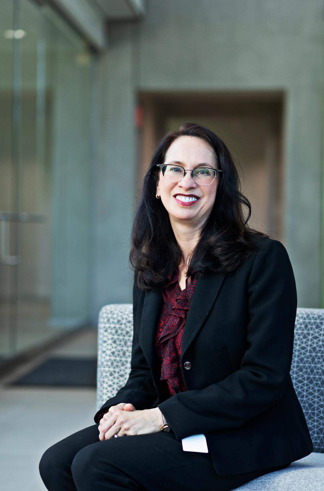 AskBio’s Sheila Mikhail has been one of the Triangle’s most successful CEOs in recent years. Mikhail was photographed at the Research Triangle Park-based gene therapy company on Monday, Dec. 13, 2021.