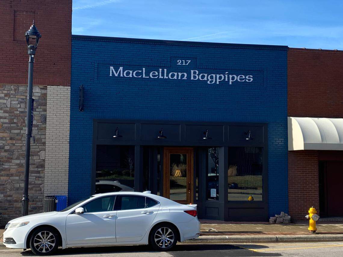 MacLellan Bagpipes took over an empty storefront in downtown Zebulon, where town leaders were so excited they asked owner Roddy MacLellan to serenade the streets each weekday at afternoon tea.