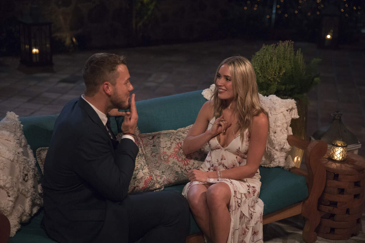 Colton and Cassie on the Season 23 premiere of “The Bachelor” on ABC.