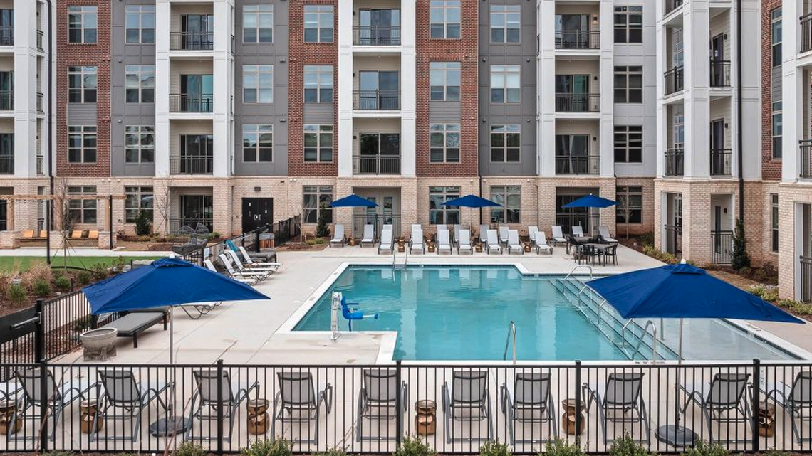 These Raleigh apartment complexes have among the most expensive two-bedroom units, according to Apartments.com. (Pictured: The Keaton at Brier Creek)
