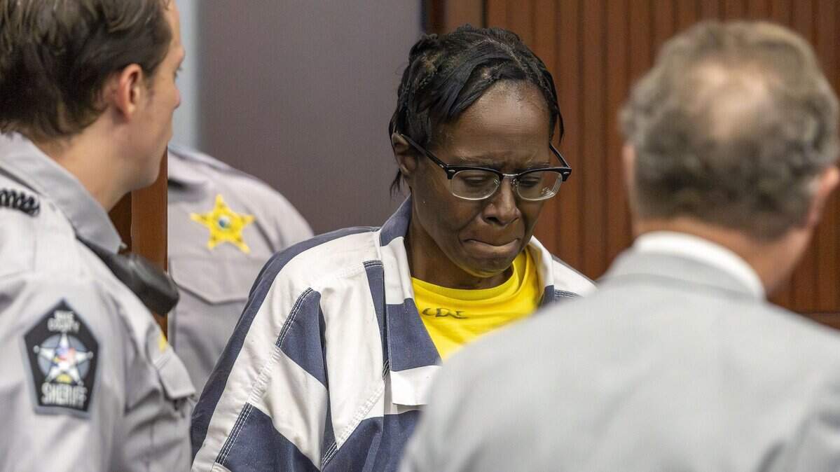Gwendolyn White arrives for her first court appearance in the Wake County Justice Center on Tuesday, May 26, 2026 in Raleigh, N.C. White is charged with attempted murder after she allegedly shot two attorneys on Friday, May 22, 2026.