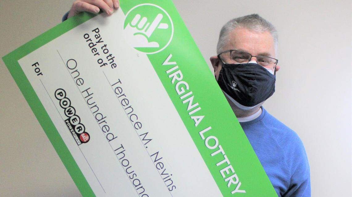 A Virginia man bought a lottery ticket during a stop for bread and won a $100,000 prize, officials said.