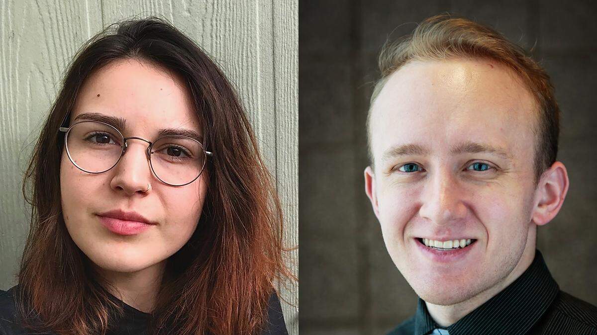 Sophie Kasakove (left) and Ben Sessoms