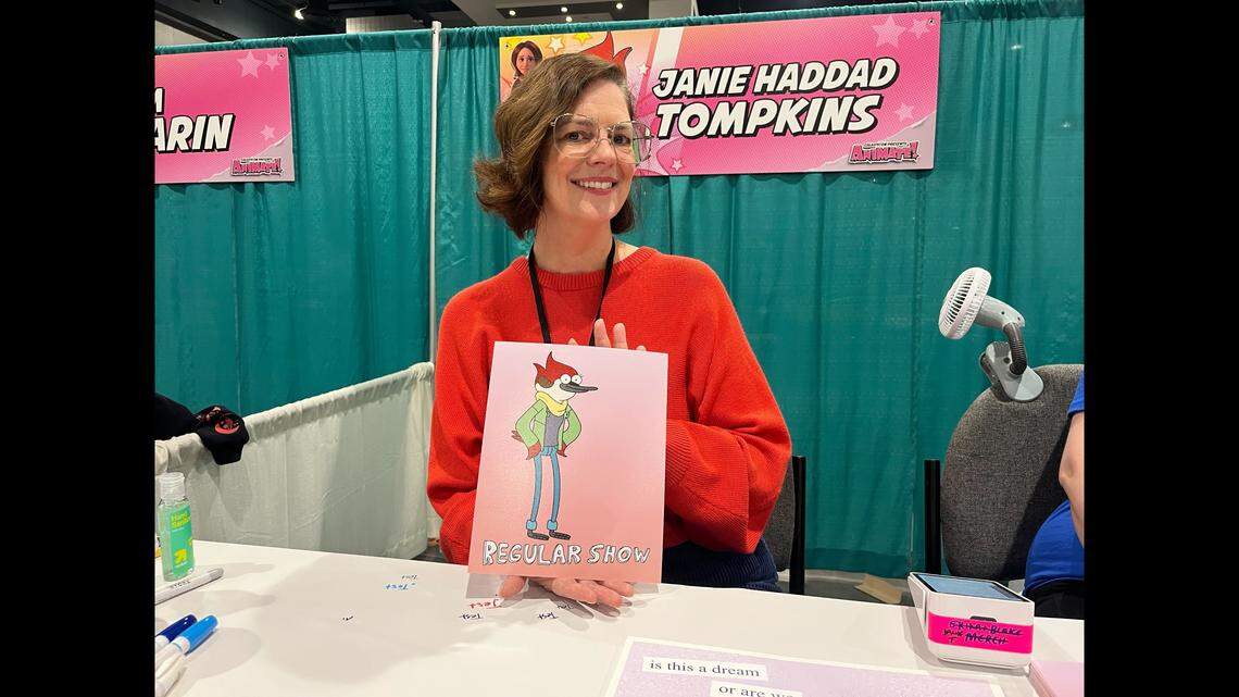 Janie Haddad Tompkins, the voice of Margaret on “Regular Show,” was one of several voice actors from the popular Cartoon Network series to come to Animate! Raleigh as a panelist.