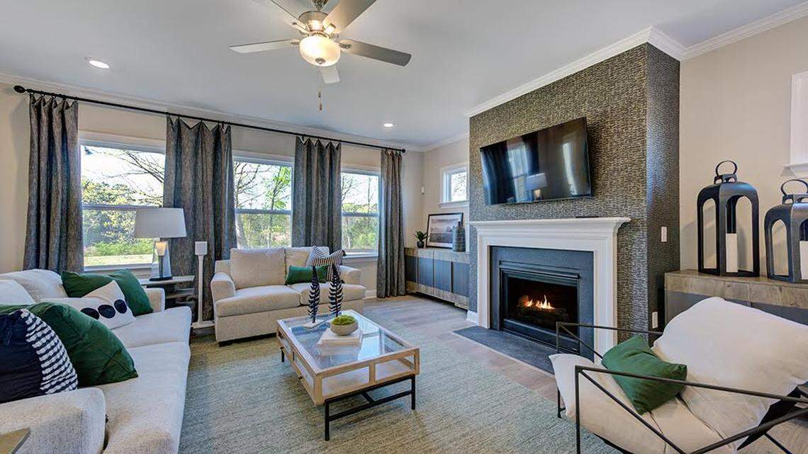 Inside a model home of a new community named Young Farm coming to Cary in mid July.