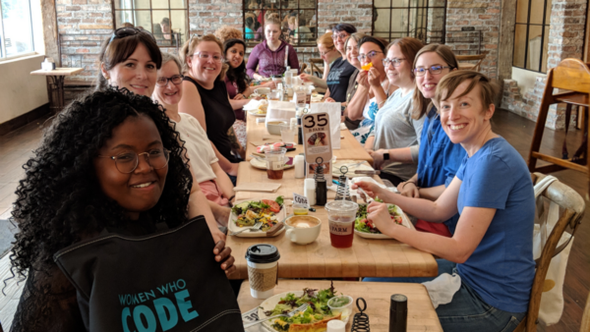 The Women Who Code local chapter meets at least twice a month.