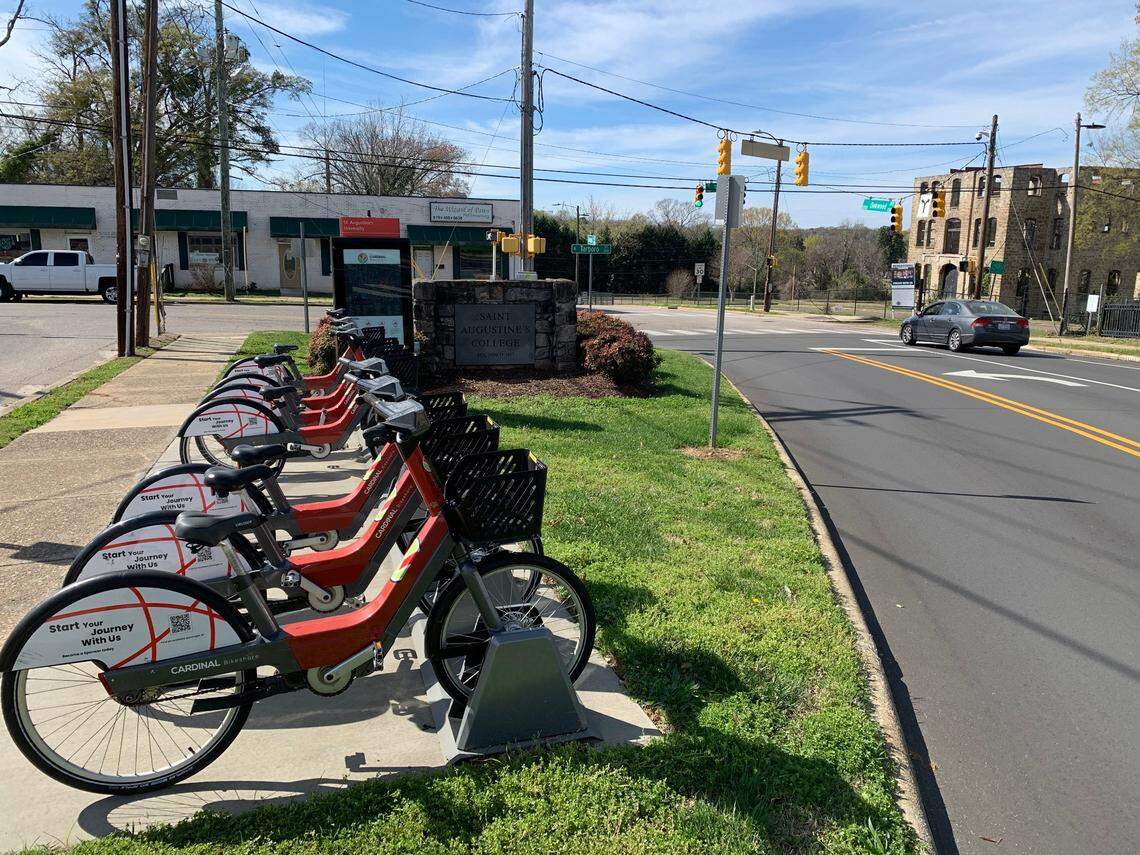 The City of Raleigh is considering turning this traffic island at Tarboro Street and Oakwood Avenue into a public plaza, across from St. Augustine’s University.
