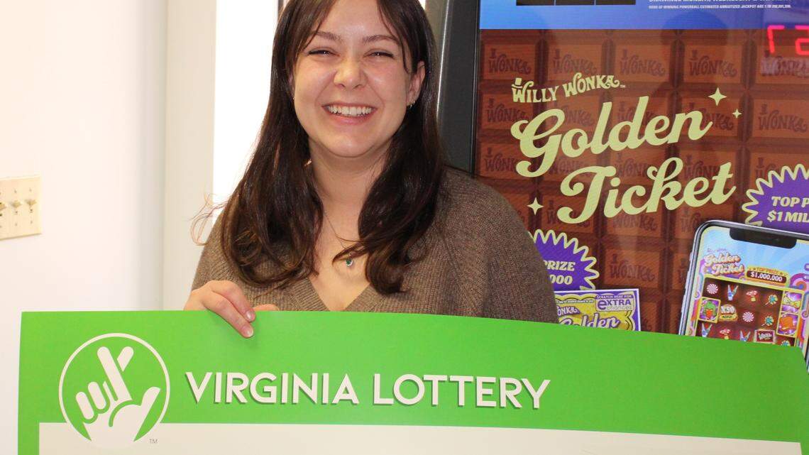 Virginia nurse Emily Parker won a six-figure prize playing a progressive lottery game on her phone, officials said.