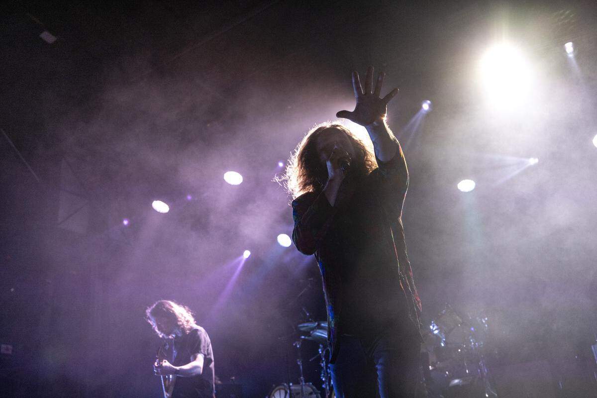 My Morning Jacket performs at City Plaza during Day 2 of the 15th annual Hopscotch Music Festival in downtown Raleigh on Friday, Sept. 5, 2025.