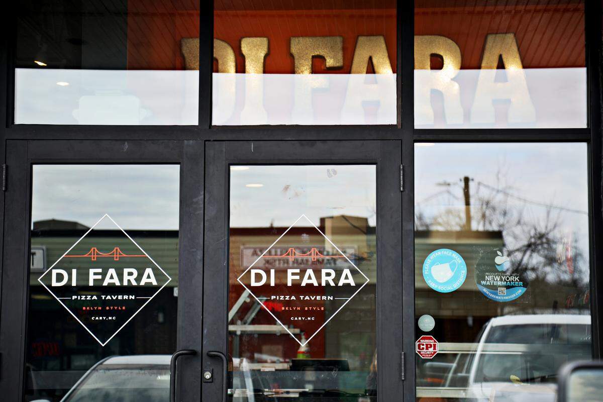 Di Fara Pizza Tavern recently opened off of E. Chatham Street in Cary.
