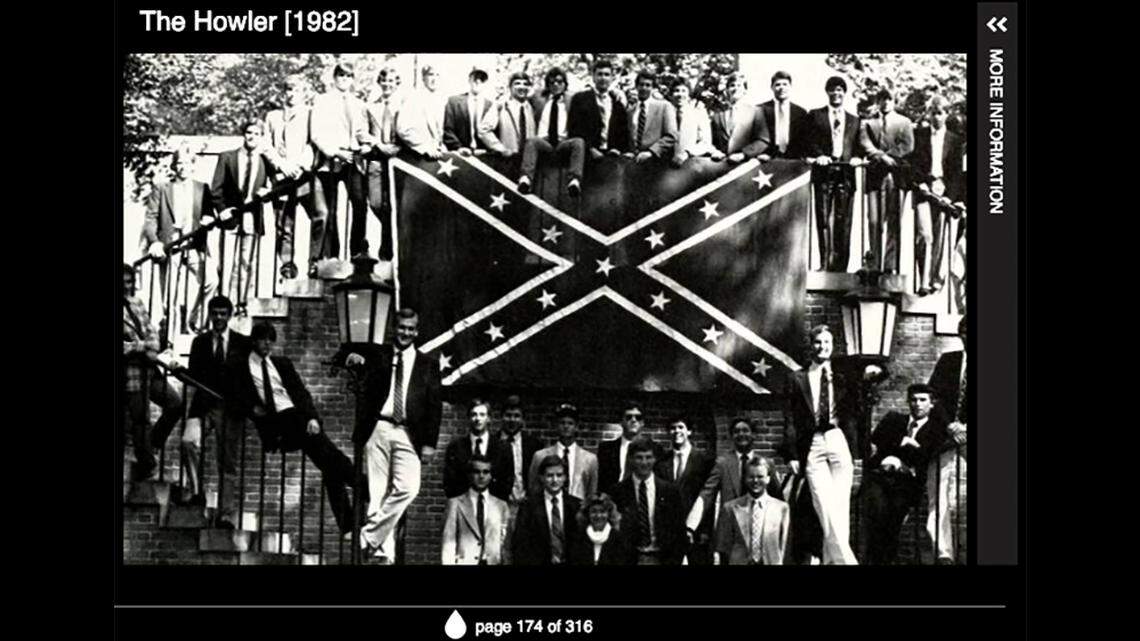 Martha Blevins Allman, center in this 1982 photo, is now dean of admissions at Wake Forest University.