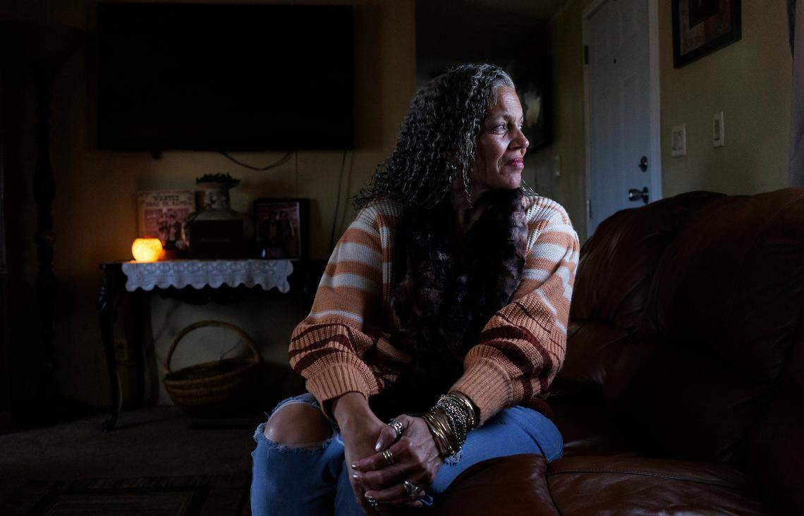 Niesha Williams, photographed on Wednesday, Jan. 3, 2024, says her son recently spent nearly 50 days in his room, except for showers and phone calls, at a North Carolina juvenile detention center.