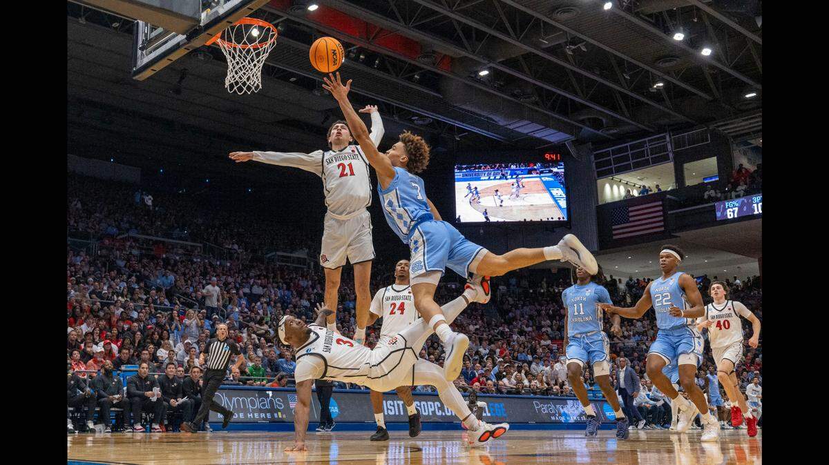 Statement win: UNC basketball dominates SD State in First Four, advances to face Ole Miss