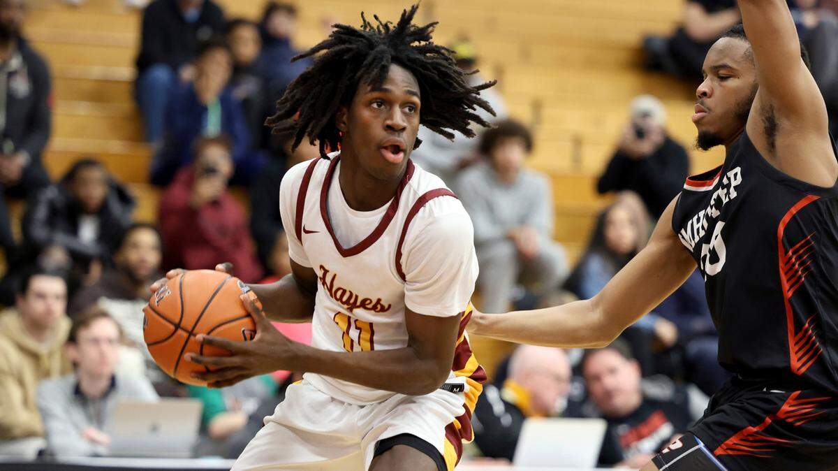 Cardinal Hayes’ Ian Jackson in action against Imhotep during a high school basketball game at the Hoophall Classic, Sunday, January 15, 2023, in Springfield, MA.