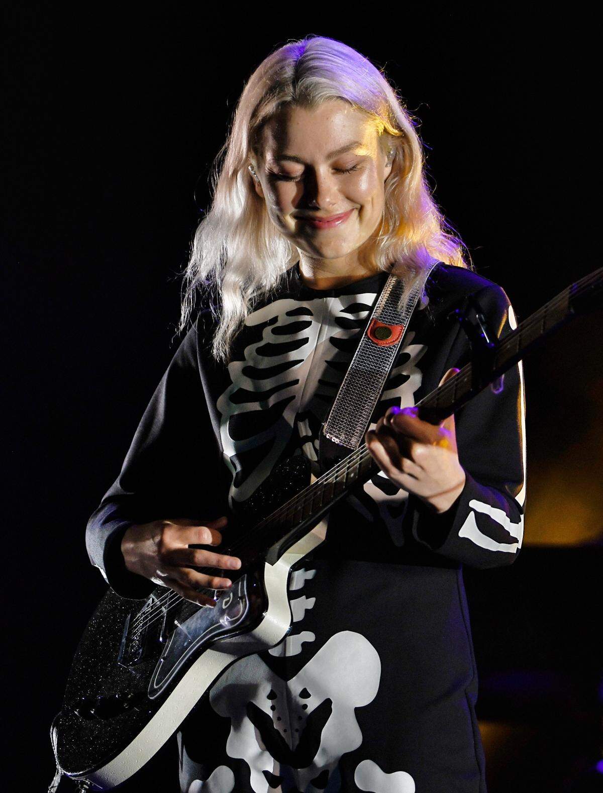 Phoebe Bridgers in concert at Raleigh, N.C.’s Red Hat Amphitheater Tuesday night, Sept. 21, 2021.