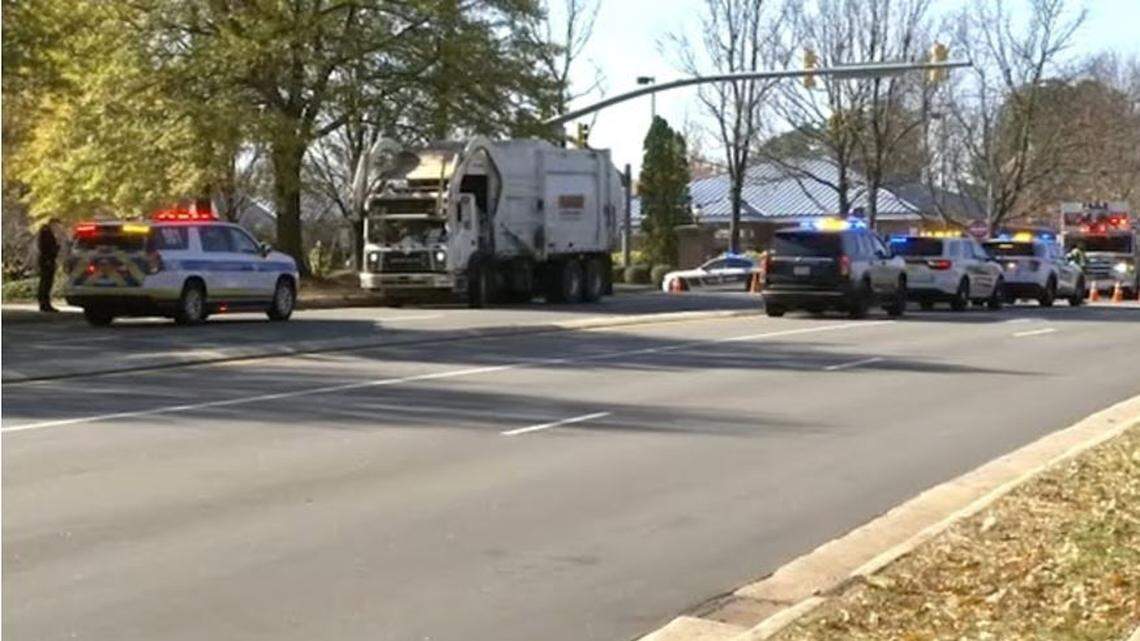 A Raleigh man was arrested Friday after fatally striking a teenage girl in Cary with his trash truck, police said.