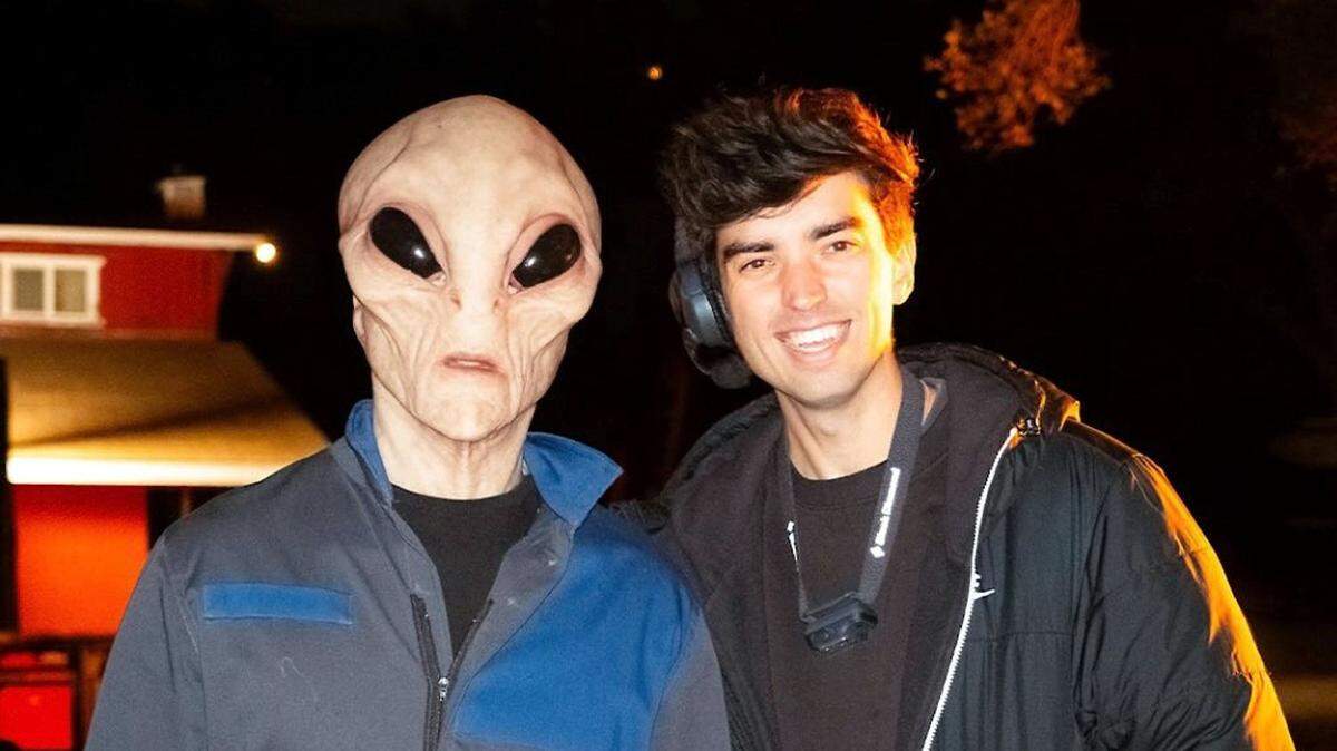 An ad by Dylan Bradshaw, right, and his co-director Nate Norell won the 2025 “Doritos Crash the Super Bowl” contest with an alien trying to steal a snack. Bradshaw graduated from UNC-Wilmington. The ad airs during Sunday’s game..