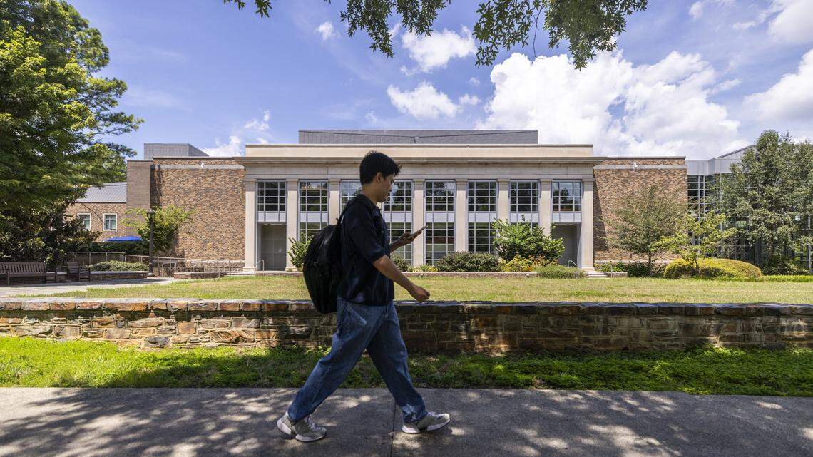 An exterior view of the Bolch Judicial Institute of Duke Law School on Duke University’s campus in Durham on Wednesday, July 30, 2025.