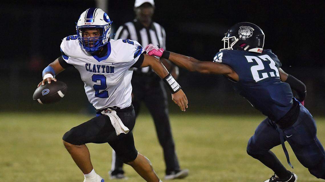 Which are the top NC high school football teams heading into regular-season finales?