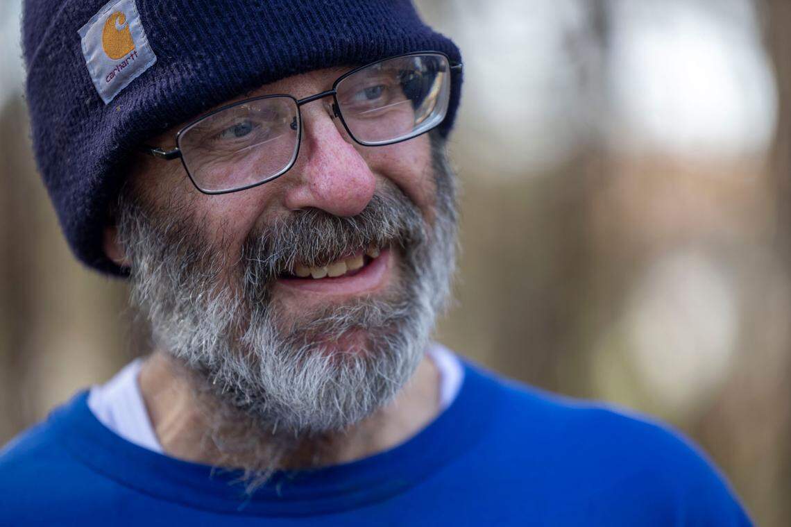 Kenneth Edwards, has been living in a tent encampment along Goode Street in Raleigh since Halloween 2024. On Friday, January, 31, 2025 Edwards packed up his personal belongings and was planning to move to another area in Raleigh to pitch his tent.