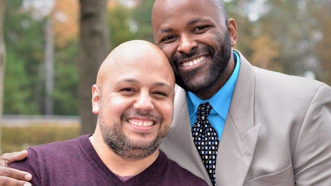 Joey Armas, left, and Jarmar Turner, right, plan on getting married June 26, but theyÕre worried COVID-19 might change their plans.