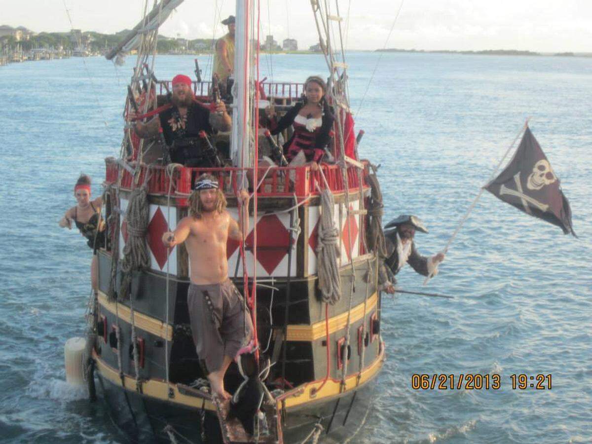 The Raven has entertained tourists and wedding guests on Topsail Islands since 2010. Sharon Luther and her husband David are selling it for $35,000, creating an Internet craze.