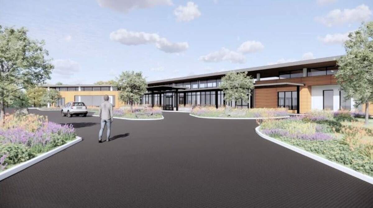 A healing garden and courtyard will be key features of the future Crisis Diversion Facility. The county commissioners advocated for a more casual atmosphere, instead of a clinical or institutional setting.