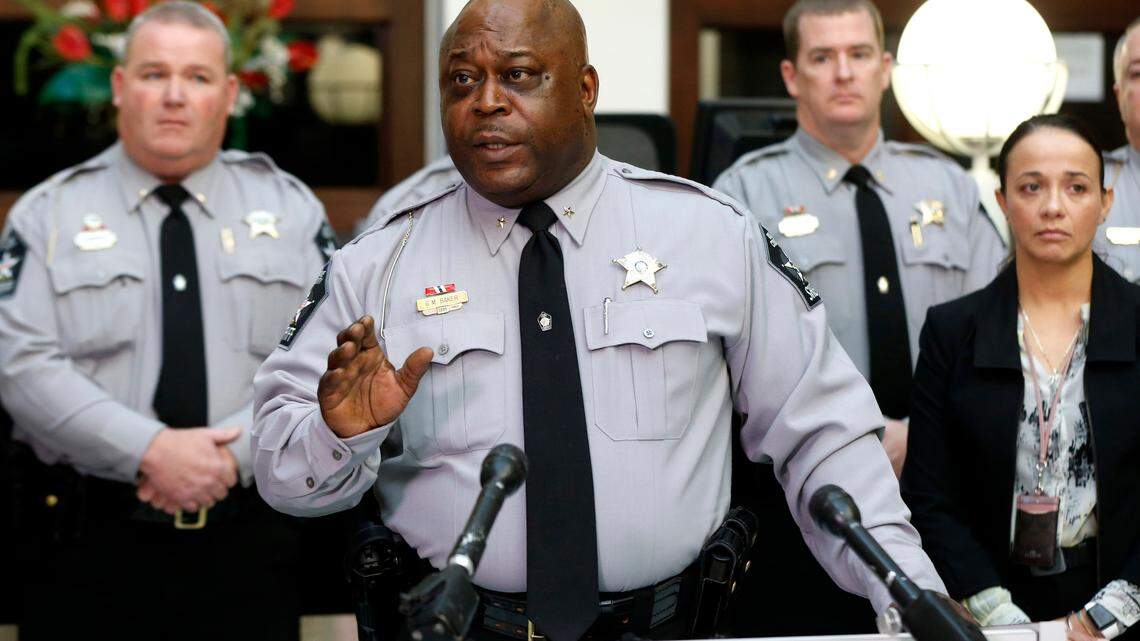 Wake County Sheriff Gerald Baker speaks during a press conference Thursday, Jan. 17, 2019.