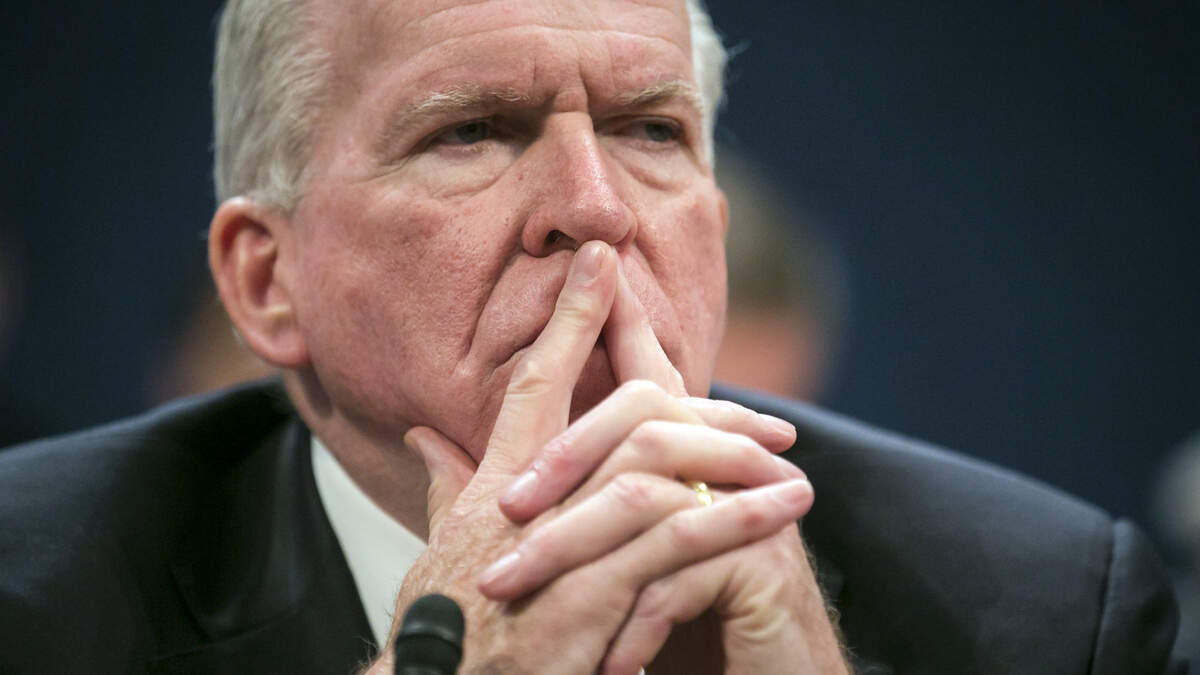 Former CIA Director John Brennan testifies at a House Intelligence Committee hearing in Washington on May 23, 2017. President Donald Trump on Aug. 15, 2018, revoked Brennan’s security clearance, citing what he called Brennan’s erratic behavior.