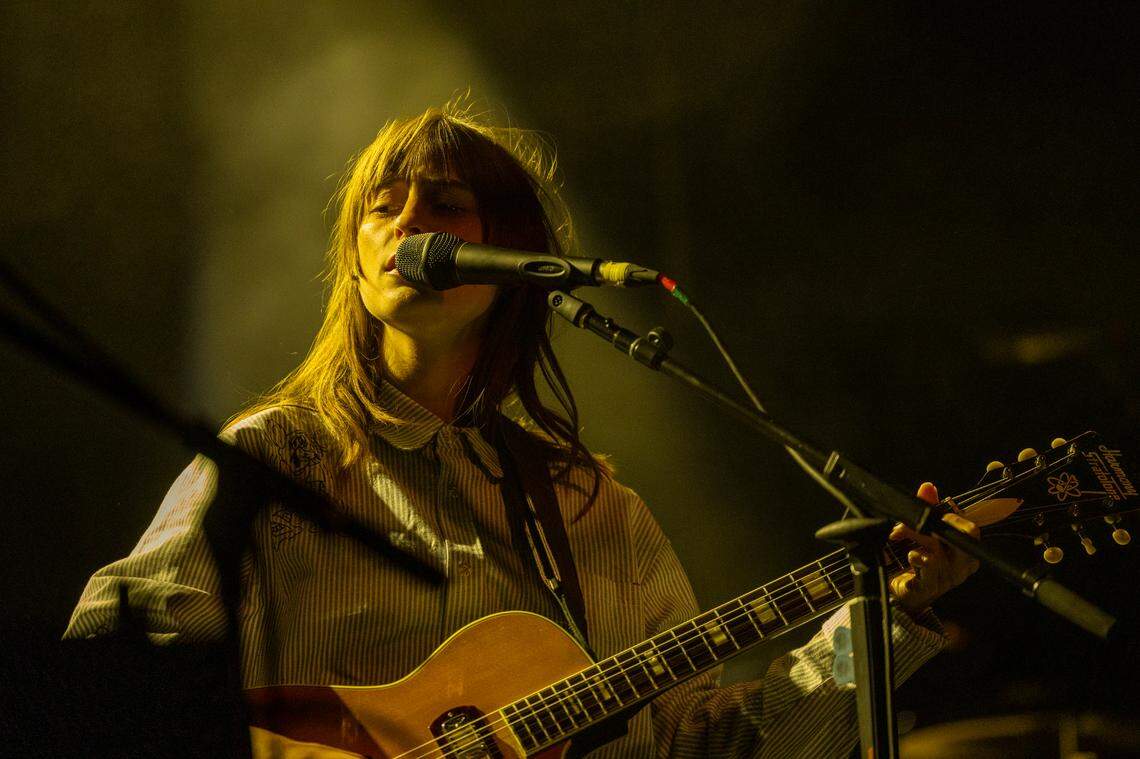 Faye Webster performs at City Plaza in Raleigh during the Hopscotch Music Festival on Friday, Sept. 6, 2024.