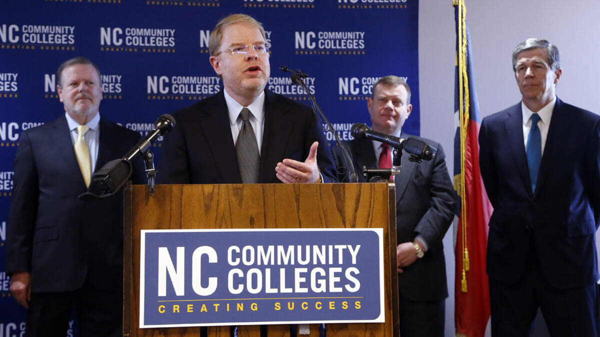 Peter Hans, president of the NC Community College System.