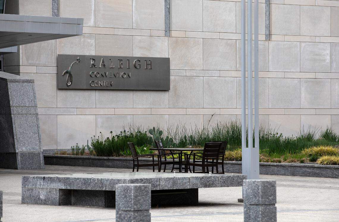 The Raleigh Convention Center is photographed on Friday, March 31, 2023, in Raleigh, N.C.