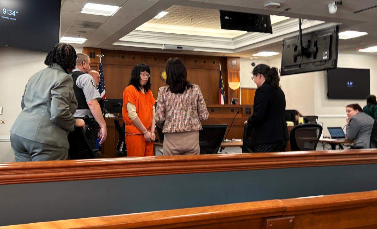 Tailei Qi, who is accused of fatally shooting UNC-Chapel Hill professor Zijie Yan on campus in August 2023, appeared in Orange County Superior Court on Wednesday, March 25, 2026. Qi has been found mentally fit to stand trial.