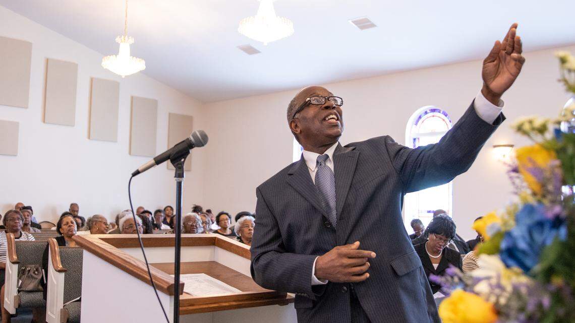 Reverend Bill Kearney leads a church gathering that consists of all the church leaders in Warren County. The procession meets once every 5 weeks to discuss involvement, funding, and other issues facing the county.