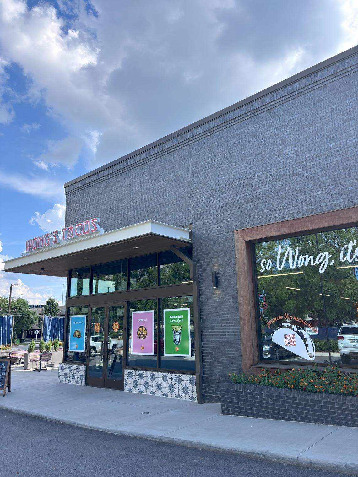 The first North Carolina location of Wong’s Tacos opens in Raleigh at 4251 Park Lake Ave. near the Crabtree Valley Mall.