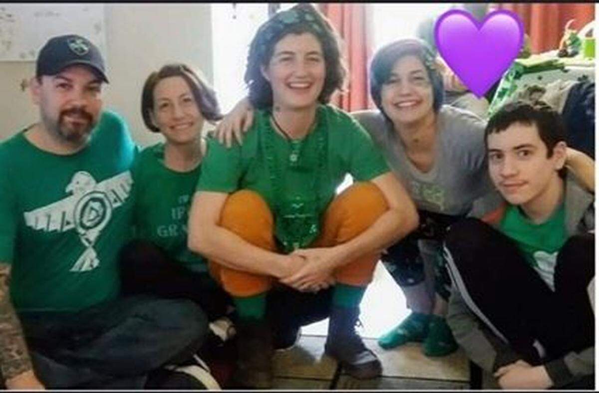 Monica Moynan, second from right, is photographed with her family. She was last seen in April 2019 and was declared missing in July 2019. Her ex-boyfriend is charged with her murder in May 2020.