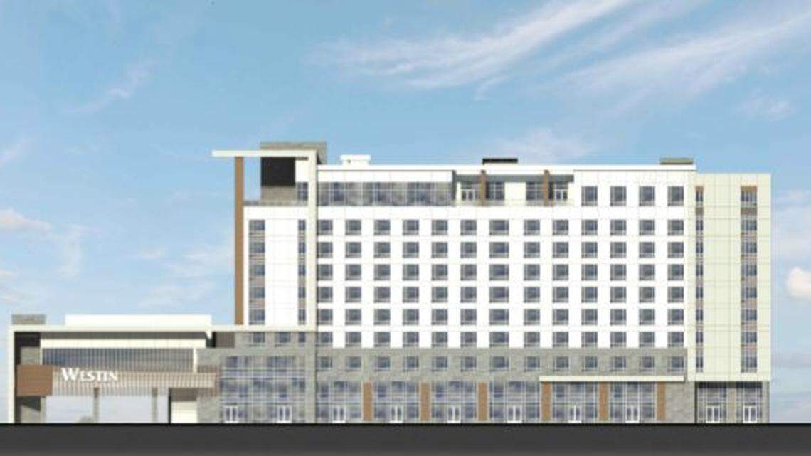 A rendering of a potential Westin Hotel in Brier Creek Town Center.